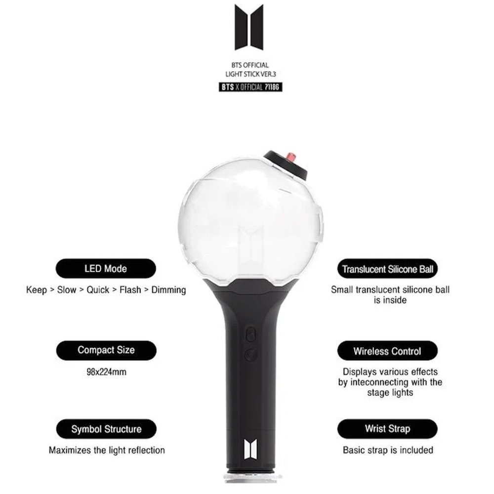 BTS Version 3 Army Bomb Lightstick